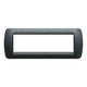 Plaque Bticino 7 modules pour support, plaque interrupteur, de la série Livinglight