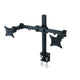Alpha Elettronica Supporto doppio LCD da scrivania Orientabile, 13"-27", supporto a muro