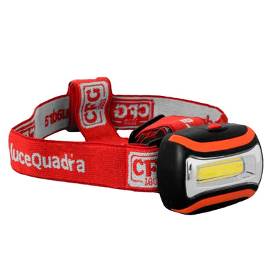 Luce Quadra Torcia frontale, lampada frontale, torcia LED, torcia frontale LED, torcia da testa, 3 livelli di intensità, 70 lumen, luce fredda