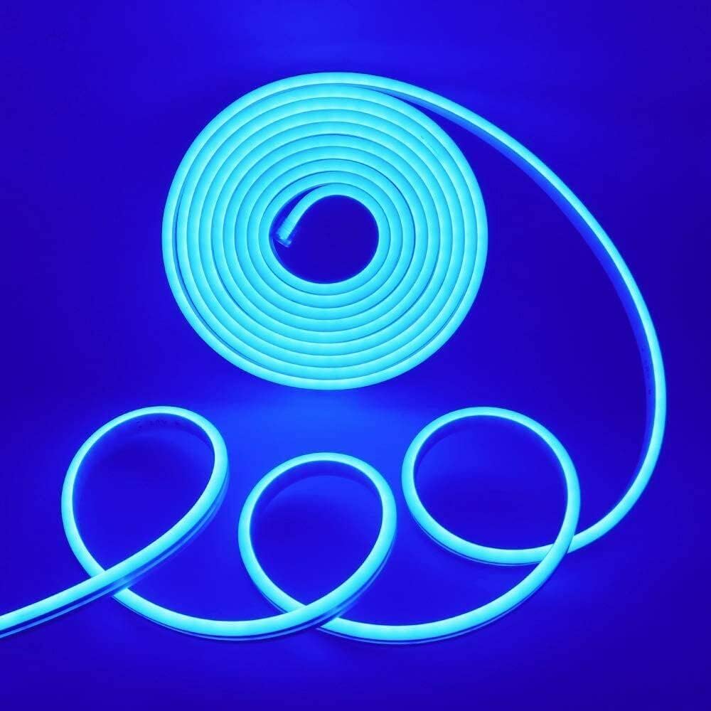 GBC Neon LED strip, 5 meter LED strip, blue color for indoors and outdoors IP67, separable every meter, flexible LED strip
