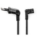 NEDIS Male Euro Angled Power Cable, Nickel Plated European Connector 2m