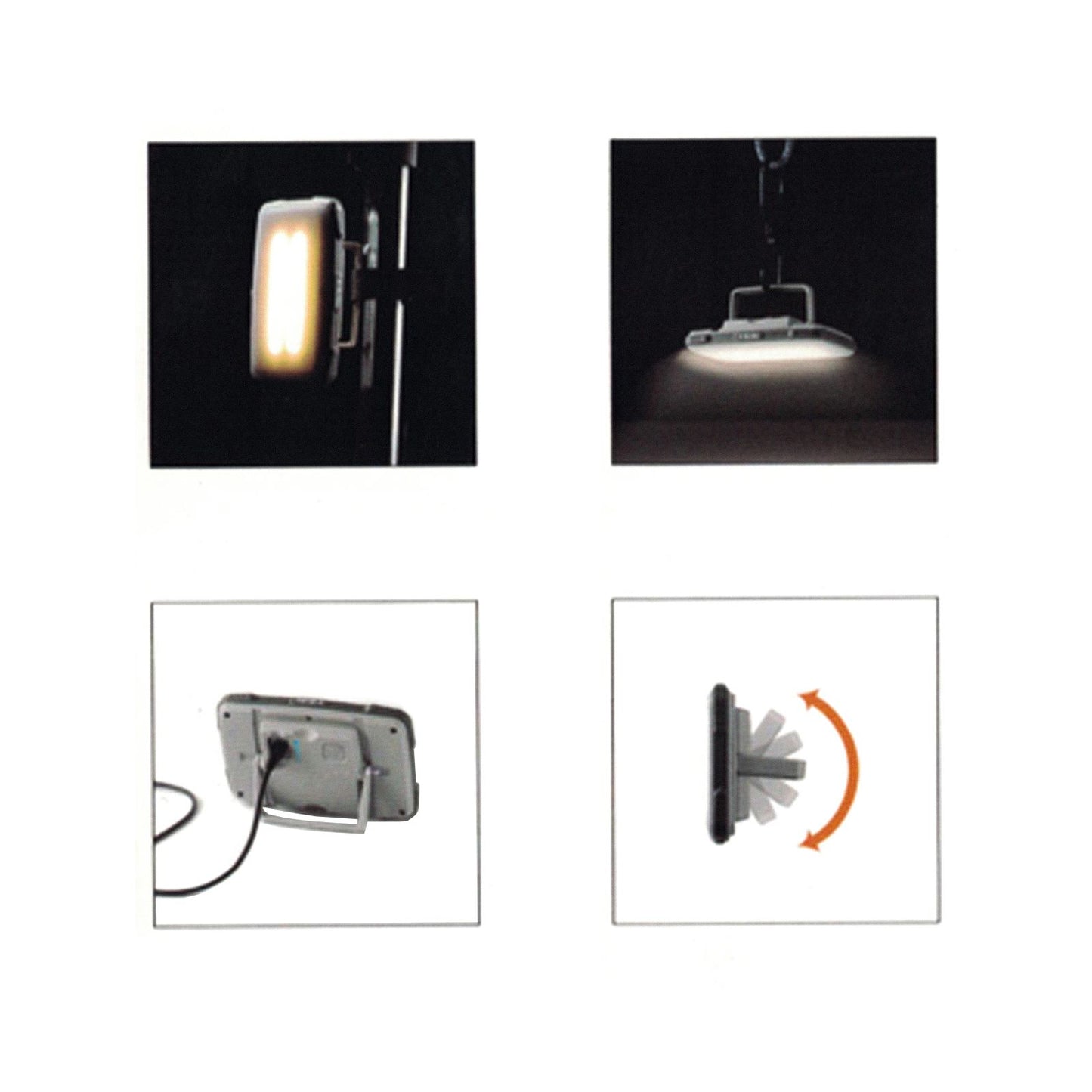 Panneau LED Alcapower Portable avec raccord à vis, spot multifonction avec réglage de la température et de l'intensité jusqu'à 1200lm