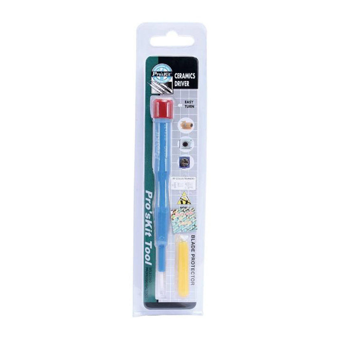 PRO'SKIT Screwdriver with ceramic tip for adjusting the high frequency circuit