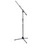 AudioDesign PRO PA MS 1 Professional microphone stand, metal main joint, universal microphone holder, telescopic rod, cable clip