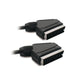 Metronic 21 Pole Audio Video Scart Cable, Scart Socket for TV, Male to Male Scart Cable, 1.5m