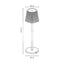 Lampe de table LED sans fil Jolight, lampe de bureau LED à intensité variable, interrupteur tactile doux avec lumière chaude, rechargeable