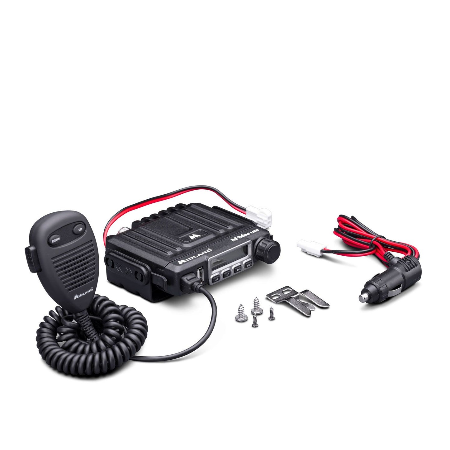 Midland M-Mini USB, émetteur-récepteur CB AM/FM pour véhicule, 40 canaux, 4W, écran LCD