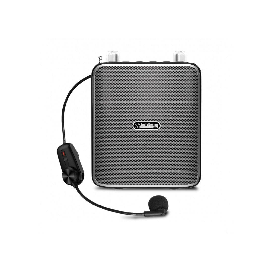 AudioDesign Amplificateur de voix pour microphone casque sans fil portable