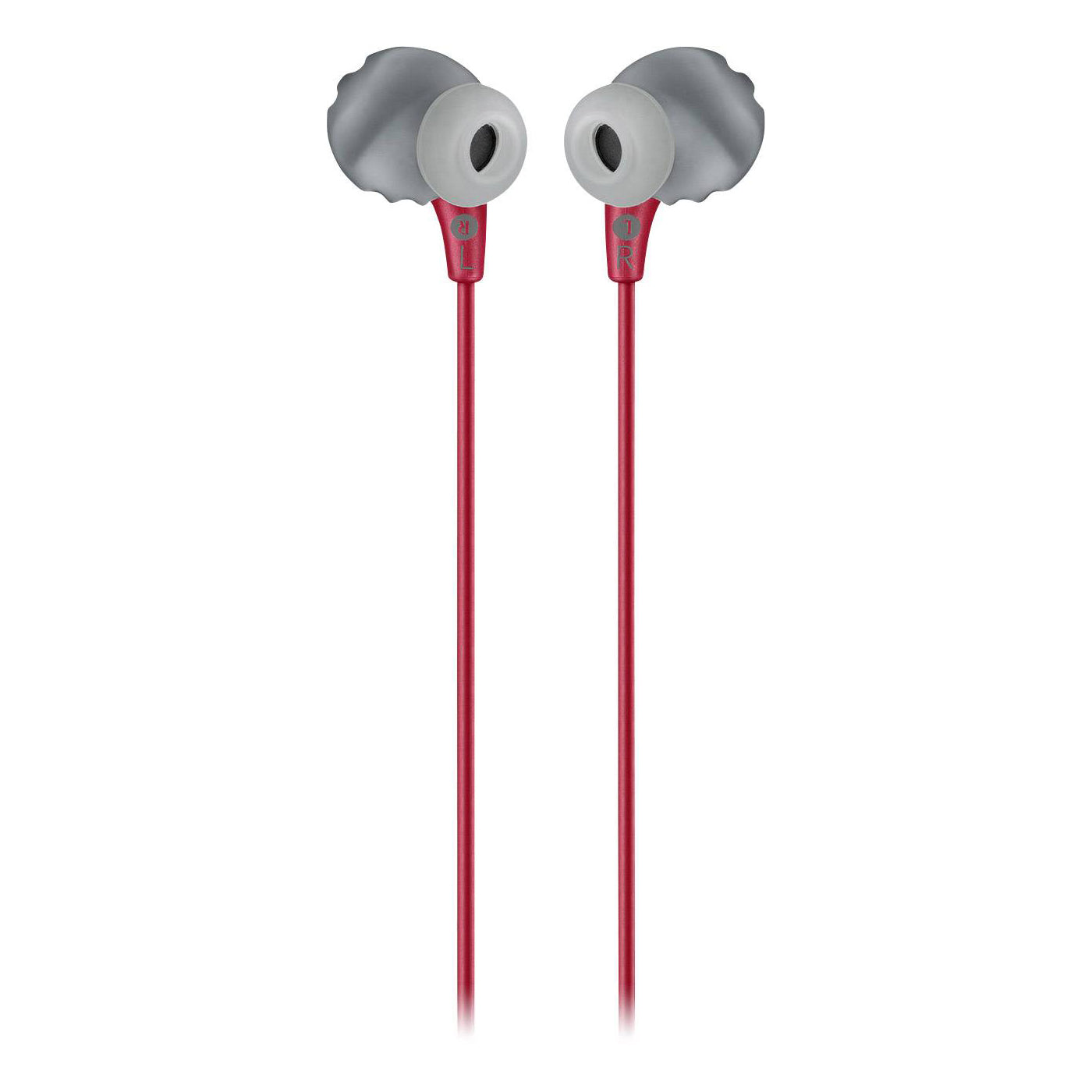JBL Endurance Run cuffie intra-auricolari sportivi impermeabile, auricolari con filo rosso