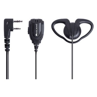 Midland BA24 - Microfono auricolare 2 Pin Kenwood - C1296