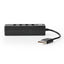 Nedis Hub multiporta USB 2.0, 4 porte ingresso USB-A, plug&play, multipresa USB