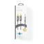 Câble audio stéréo Nedis 3,5 mm 2 x RCA mâle, plaqué or Longueur de câble 3,5 m