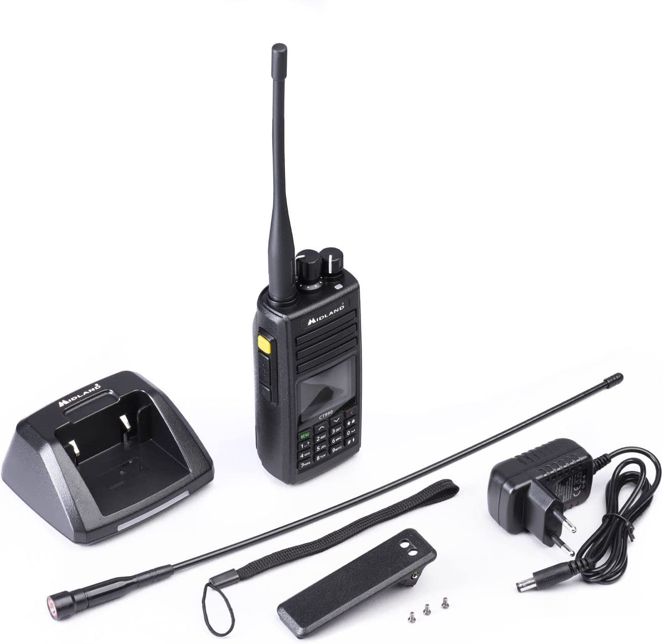 Émetteur-récepteur double bande Midland Radio, émetteur-récepteur portable VHF/UHF 10 W, 257 canaux