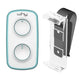 WHY EVO MINI Multi-frequency rolling code remote control from 280 to 868 MHz with Visor Clip, programmable self-learning gate opener, wide-range remote control with 4 buttons, pure emerald blue