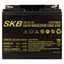 SKB SK12-18 lead acid battery, SK series 12V 18AH rechargeable battery, AGM flat plate technology regulated with valve