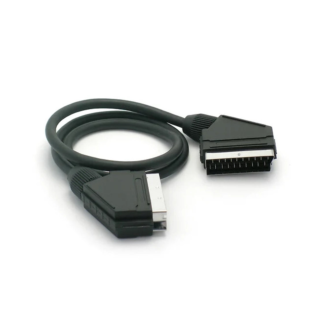 Metronic Câble péritel audio vidéo 21 pôles 0,8 m, câble péritel mâle vers mâle, prise péritel pour TV