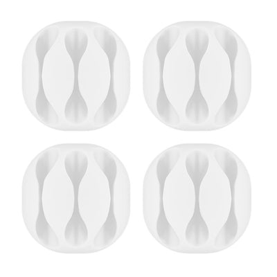 Goobay Gestione cavi a 3 slot, organizzatore di cavi casa e ufficio, organizer cavi scrivania