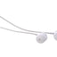 Sony White Silicone Earphones with wire In-ear stereo headphones with noise isolation