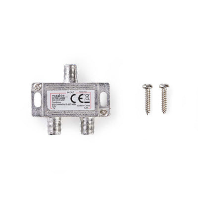 Nedis Miscelatore e demiscelatore, combinatore satellitare, combina un segnale satellitare con un segnale TV via cavo