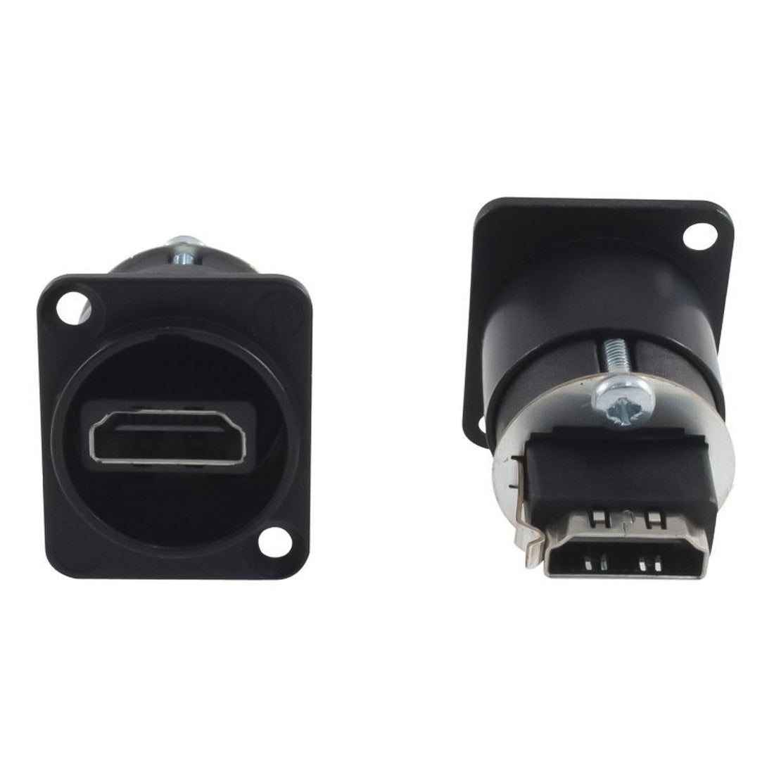 Neutrik NAHDMI-W-B Connettore HDMI a pannello, presa HDMI passante, contatti dritti, 19 poli, colore nero