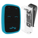 WHY EVO Telecomando rolling code multifrequenza da 280 a 868 mhz con Visor Clip, apricancello autoapprendente programmabile, radiocomando ad ampio raggio con 4 pulsanti, blu Sky Blue