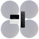 Ensemble système audio Fonestar KS-WALL complet de 4 enceintes, un amplificateur lecteur mural, une télécommande, Bluetooth, USB, MP3