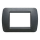 Plaque Bticino 3 modules pour support, plaque interrupteur, de la série Livinglight