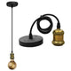 Lustre suspendu Alcapower, lustre suspendu de style Vintage + support de lampe E27