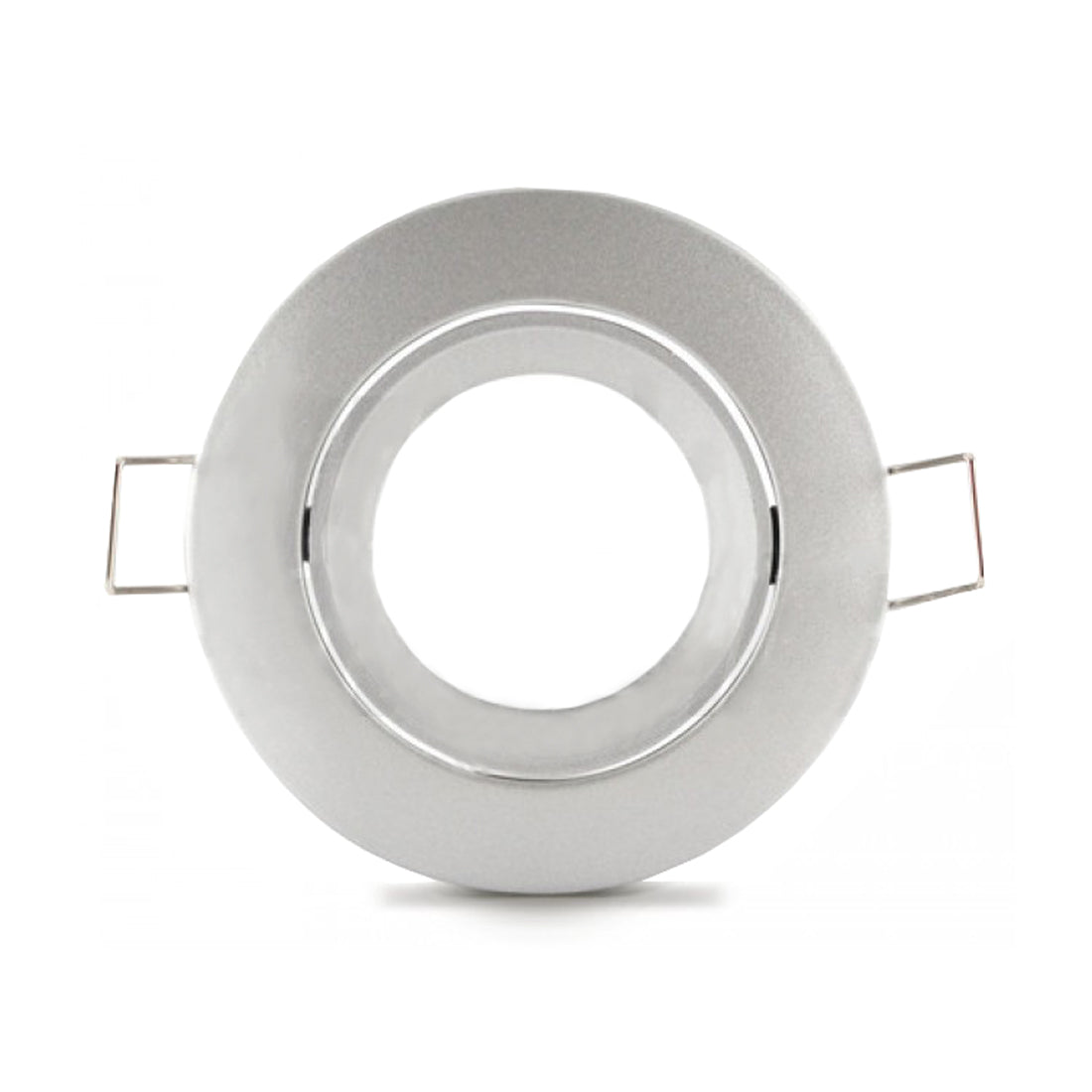 Alpha Elettronica Supporto satinato per lampada led, ghiera orientabile, GU10 - Ø83mm, supporto per lampadina