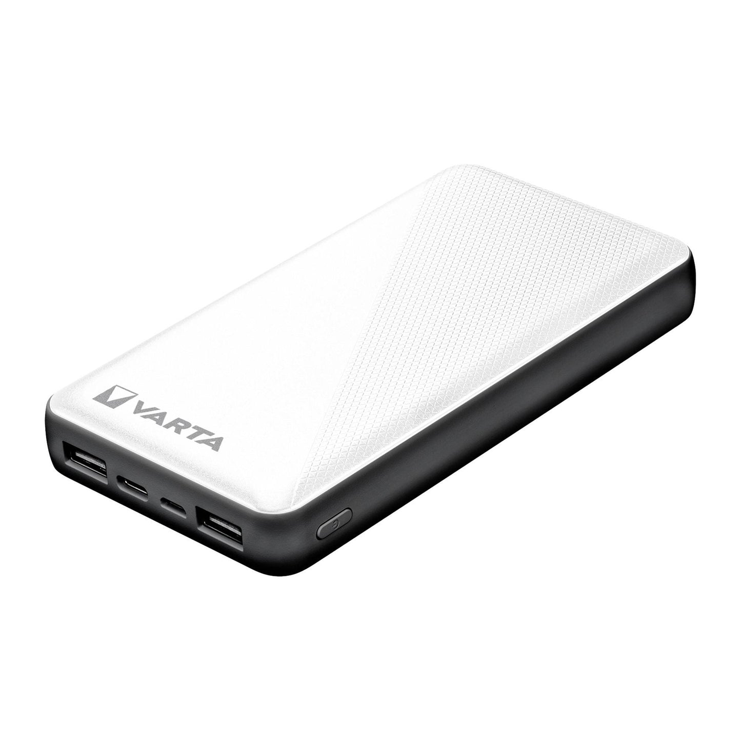 VARTA Power Bank 20.000mAh con una uscita USB-C e due uscite USB-B, ricarica veloce, carica fino a 3 dispositivi contemporaneamente