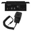 Monacor Amplificateur de mixage mono PA avec microphone portable, haut-parleur intégré, entrées RCA et jack 6,3 mm, amplificateur noir 2 canaux