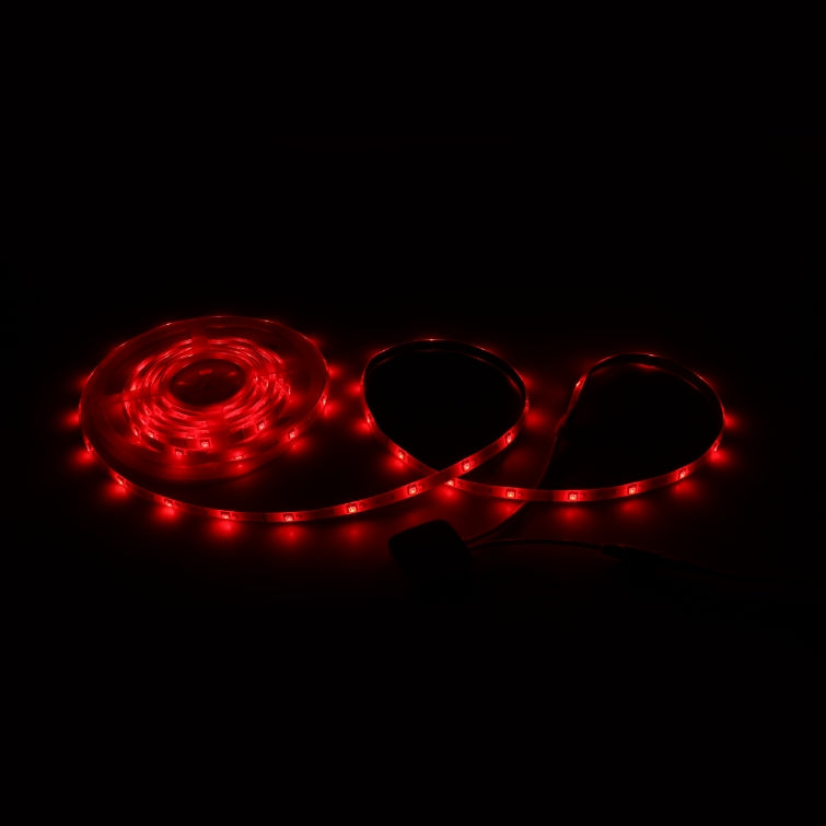 ON 5m Wifi LED Strip, flexible strip 60/m Waterproof RGB+W LEDs, voice, smart control or remote control, LED lights suitable for TV, Bedroom, Christmas, Parties and Home Decorations