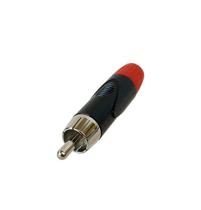 Monacor Connettore spina RCA maschio, colore rosso NRZZ002R