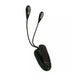 ON LED reading lamp, with 2 articulated arms, spring clips and USB port, work light for reading books or e-readers