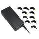 Alcapower Adattatore universale, caricabatterie 90W, alimentatore universale notebook, alimentatore computer portatile, caricatore universale
