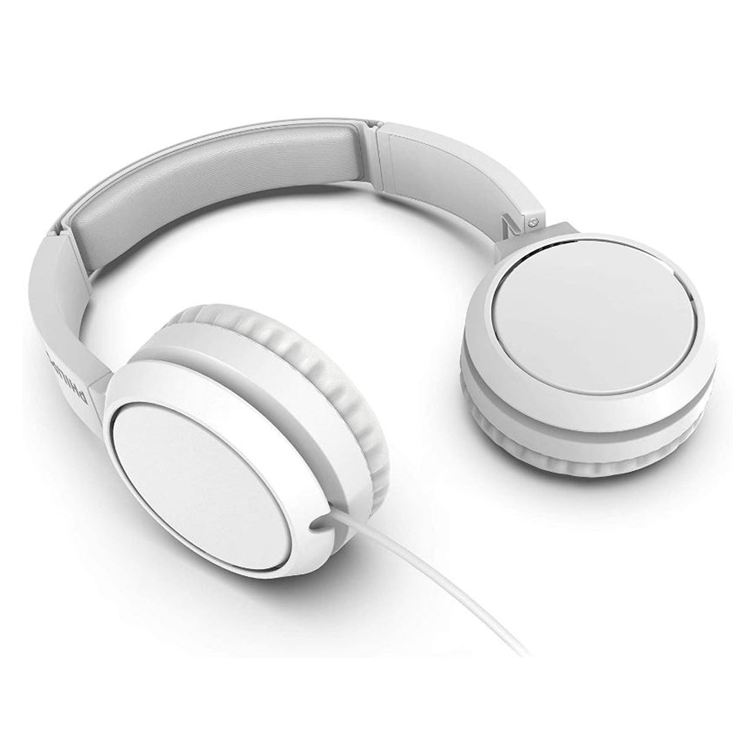 Philips Casque supra-auriculaire Wired arc, basses profondes et aigus définis, casque pliable avec microphone intégré, blanc