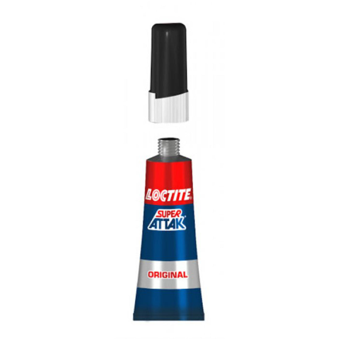 Loctite Super Attak originale, colla liquida trasparente istantanea con tripla resistenza e resistente in lavastoviglie, 3gr