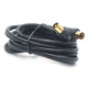 Metronic Câble d'extension TV coaxial M/F Noir, câble d'antenne TV, réception de chaînes HD, 5 m