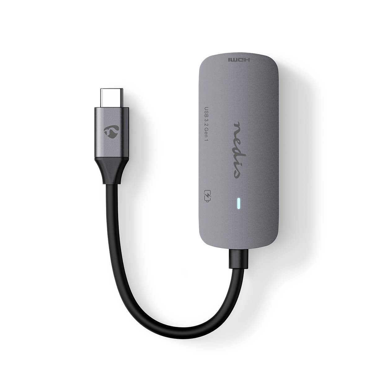 NEDIS Adattatore multiporta USB, con Uscita HDMI, USB-A femmina e USB-C femmina