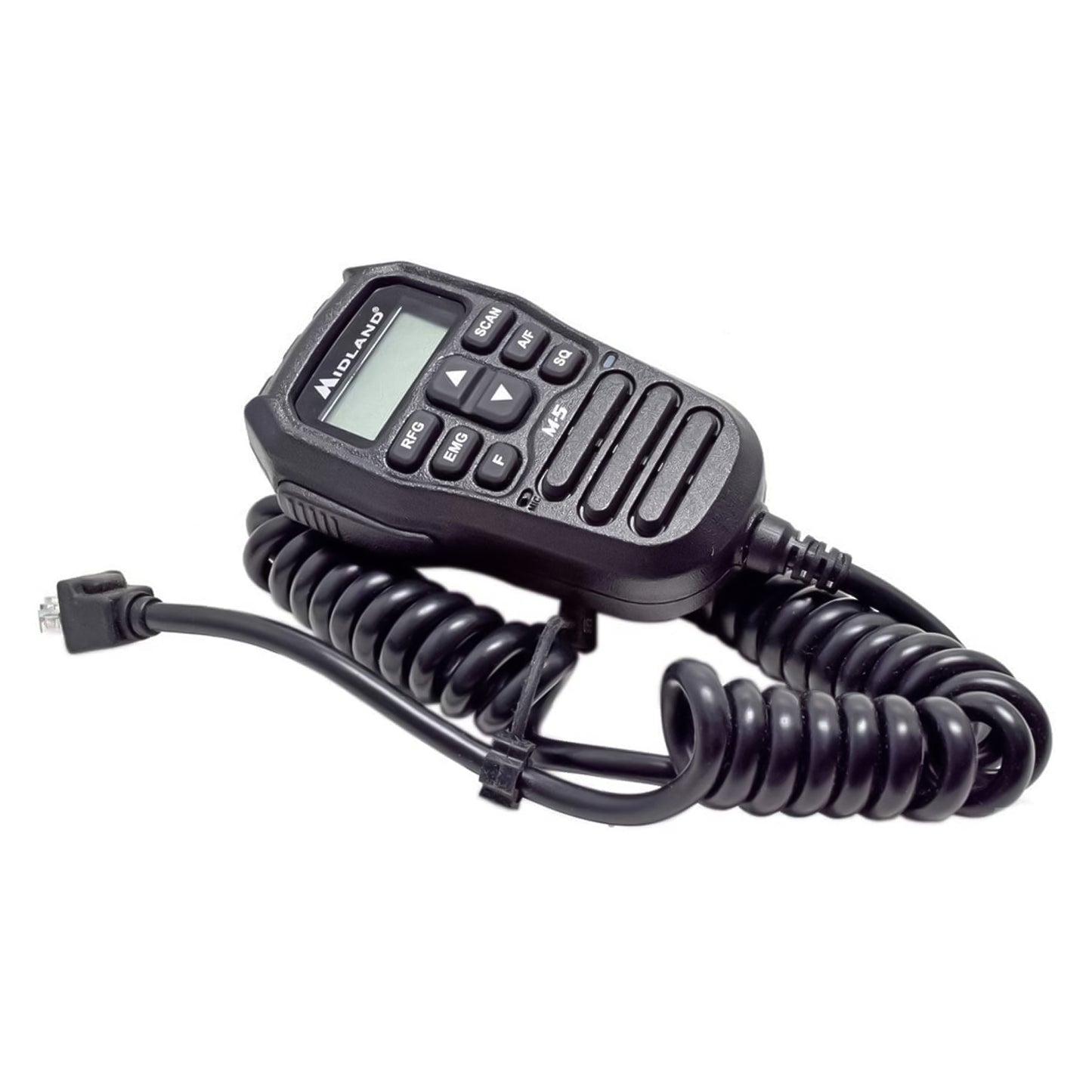 Midland M-5 CB Émetteur-récepteur radio multibande 40 canaux AM/FM pour véhicule, émetteur-récepteur compact avec commandes sur le microphone avec écran LCD, prise Kenwood 2 broches et USB