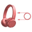 Philips TAH4205 Casque Bluetooth 5.0 pliable avec microphone, bouton Bass Boost, 29 heures d'autonomie, charge rapide, suppression du bruit, rose mat