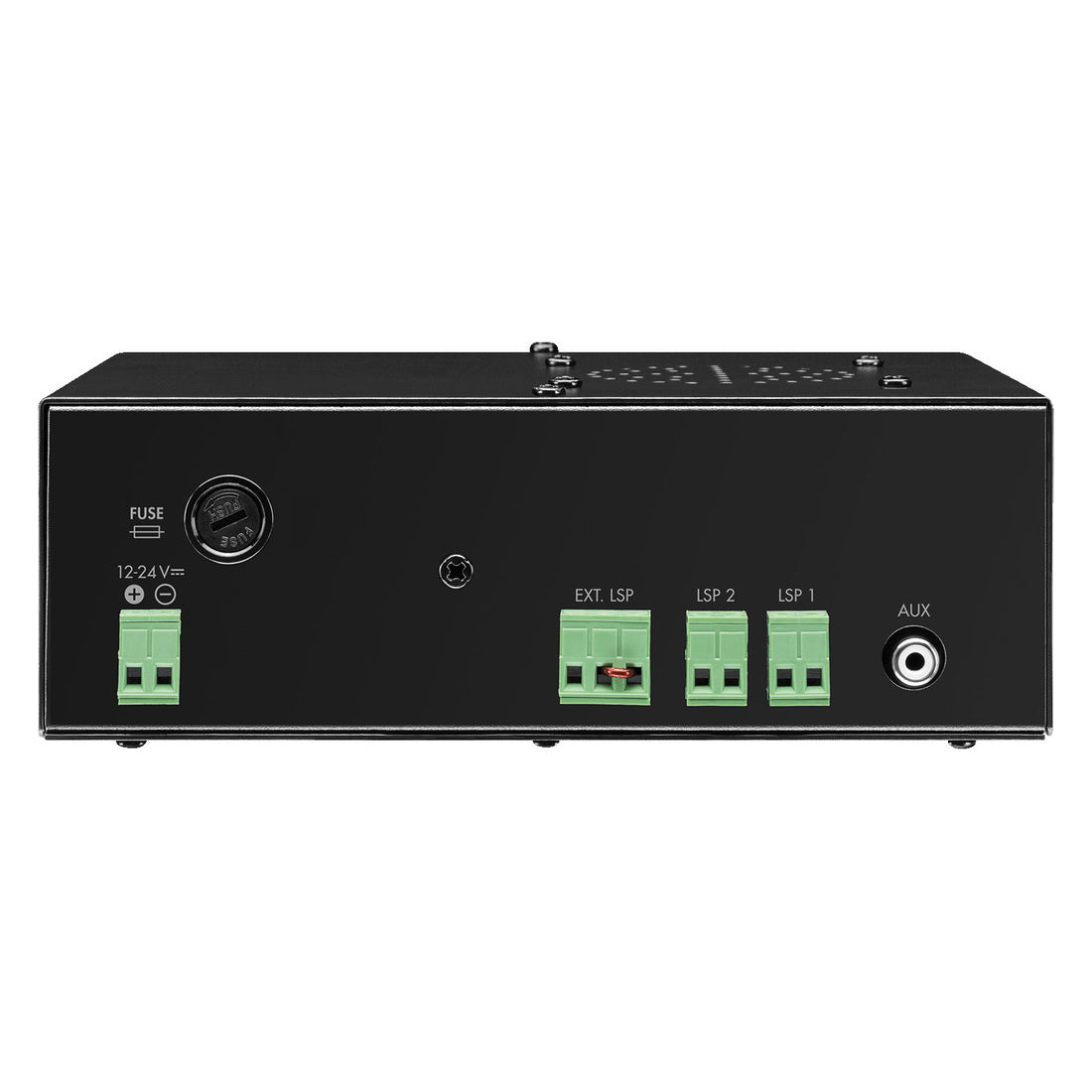 Monacor Amplificateur de mixage mono PA avec microphone portable, haut-parleur intégré, entrées RCA et jack 6,3 mm, amplificateur noir 2 canaux