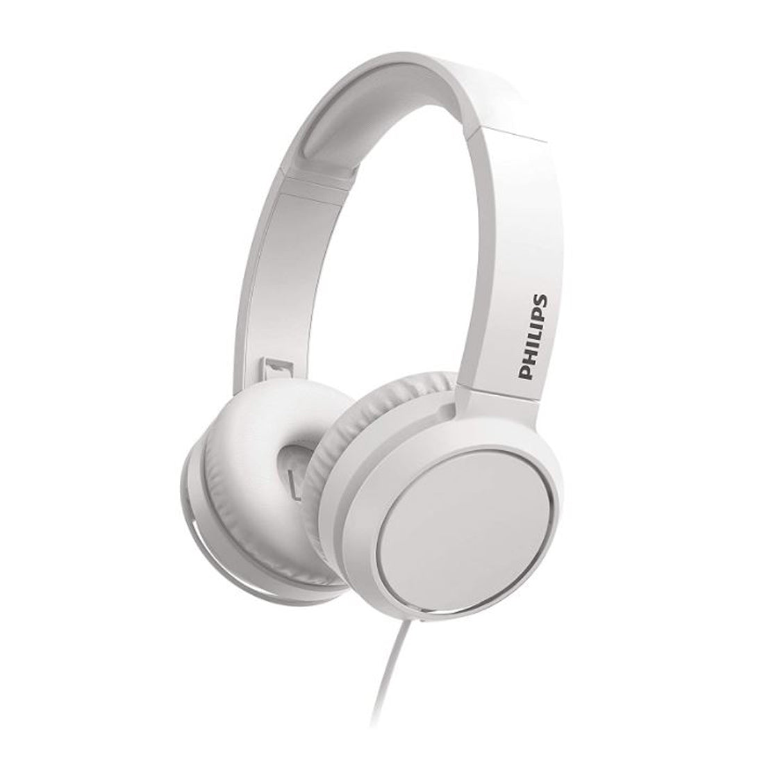Philips Casque supra-auriculaire Wired arc, basses profondes et aigus définis, casque pliable avec microphone intégré, blanc