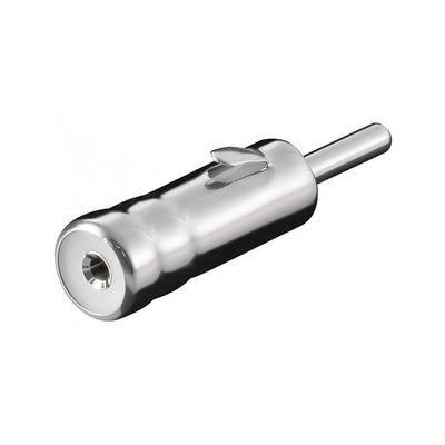 Adaptateur de prise pour antenne d'autoradio, corps entièrement métallique