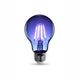 Alcapower Lampadina LED 230V classica con filamenti, luce blu, lampada per uso decorativo