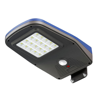 Alcapower 929623 Lampadaire solaire LED à piles, IP65, 2000lm, capteur PIR et crépusculaire 6000K, télécommande infrarouge et supports de montage inclus