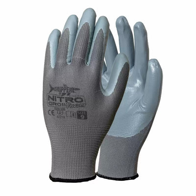 Laurus Work Gloves, Protective Gloves with Nitrile Coating, Abrasion and Cut Resistant, Size 10